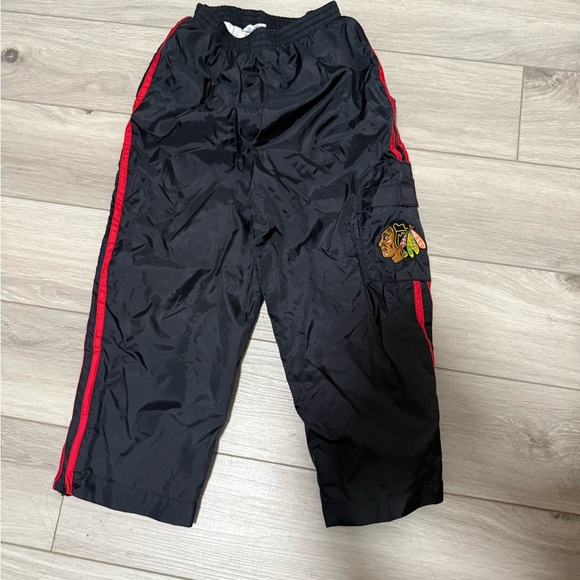 Vintage Coolest Kids NHL Set Blackhawks Size 4T 2Piece Sweater&Windbreaker Pants - Picture 9 of 9